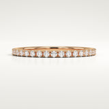 0.18 TCW Round Cut Lab-Grown Diamond Full Eternity Wedding Band