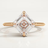 2.0 CT Asscher Cut Solitaire Lab-Grown Diamond Engagement Ring