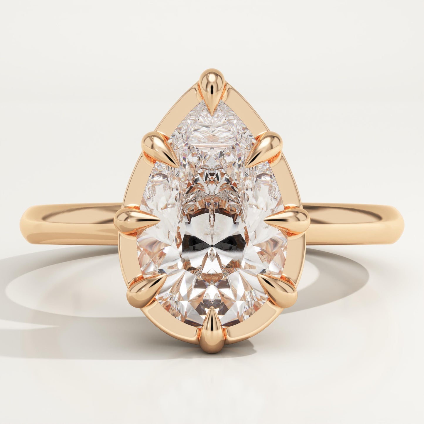 Pear Cut Solitaire Lab-Grown Diamond Engagement Ring