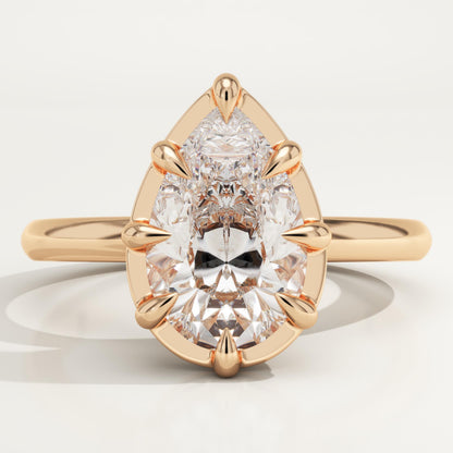 Pear Cut Solitaire Lab-Grown Diamond Engagement Ring