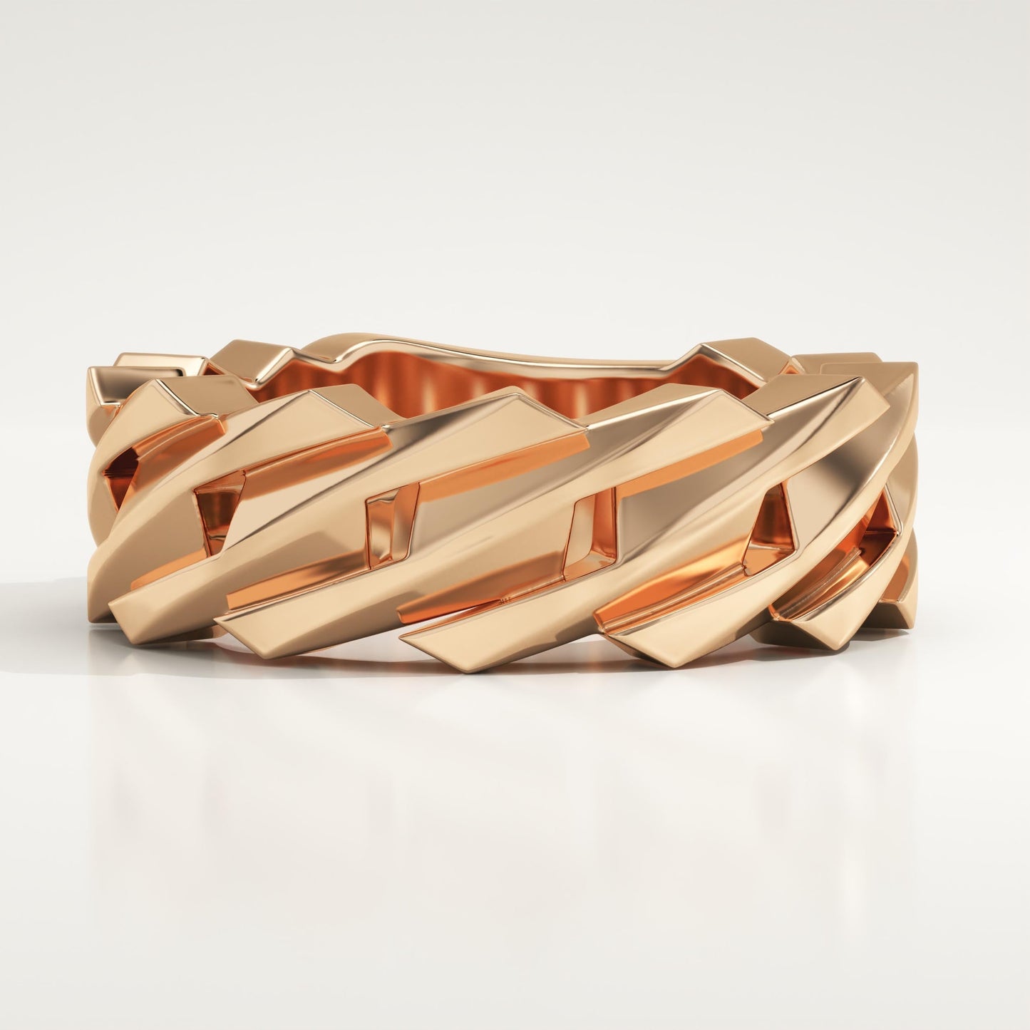 Blade Style Wedding Band For Men