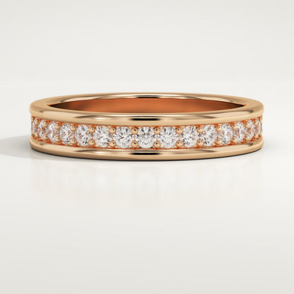 0.7 TCW Round Lab-Grown Diamond Full Eternity Wedding Band