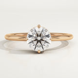 1.0 CT Round Cut Solitaire Lab-Grown Diamond Engagement Ring