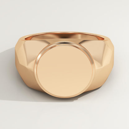 Signet Wedding Band For Men
