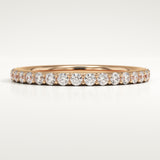 0.74 TCW Round Cut Lab-Grown Diamond Full Eternity Wedding Band