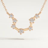 0.2 TCW Round Lab-Grown Diamond Leo Constellation Necklace