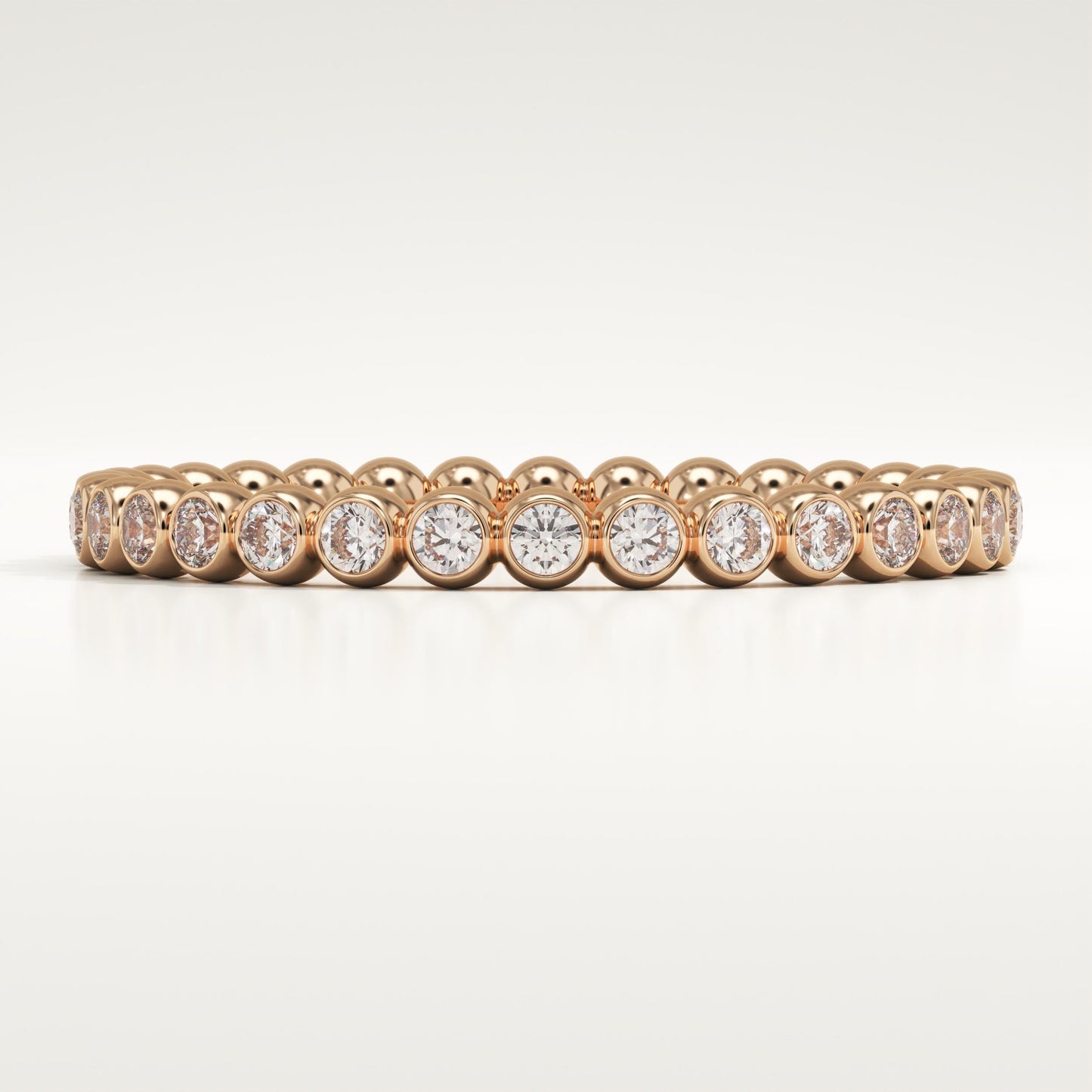0.7 TCW Round Lab-Grown Diamond Full Eternity Wedding Band