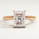 2.0 CT Radiant Cut Solitaire Lab-Grown Diamond Engagement Ring