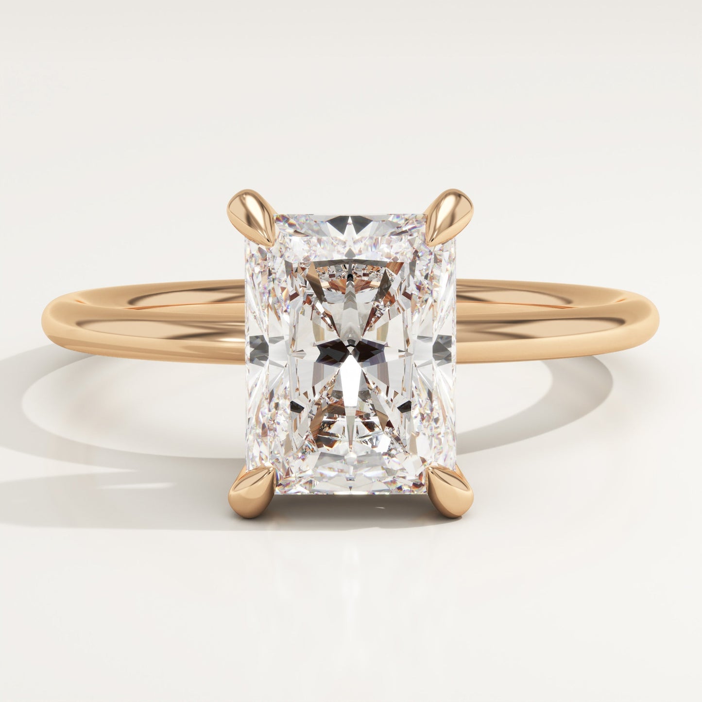 Radiant Cut Solitaire Lab-Grown Diamond Engagement Ring