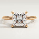 2.0 CT Princess Cut Solitaire Lab-Grown Diamond Engagement Ring