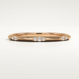 0.09 TCW Round Cut Lab-Grown Diamond Wedding Band