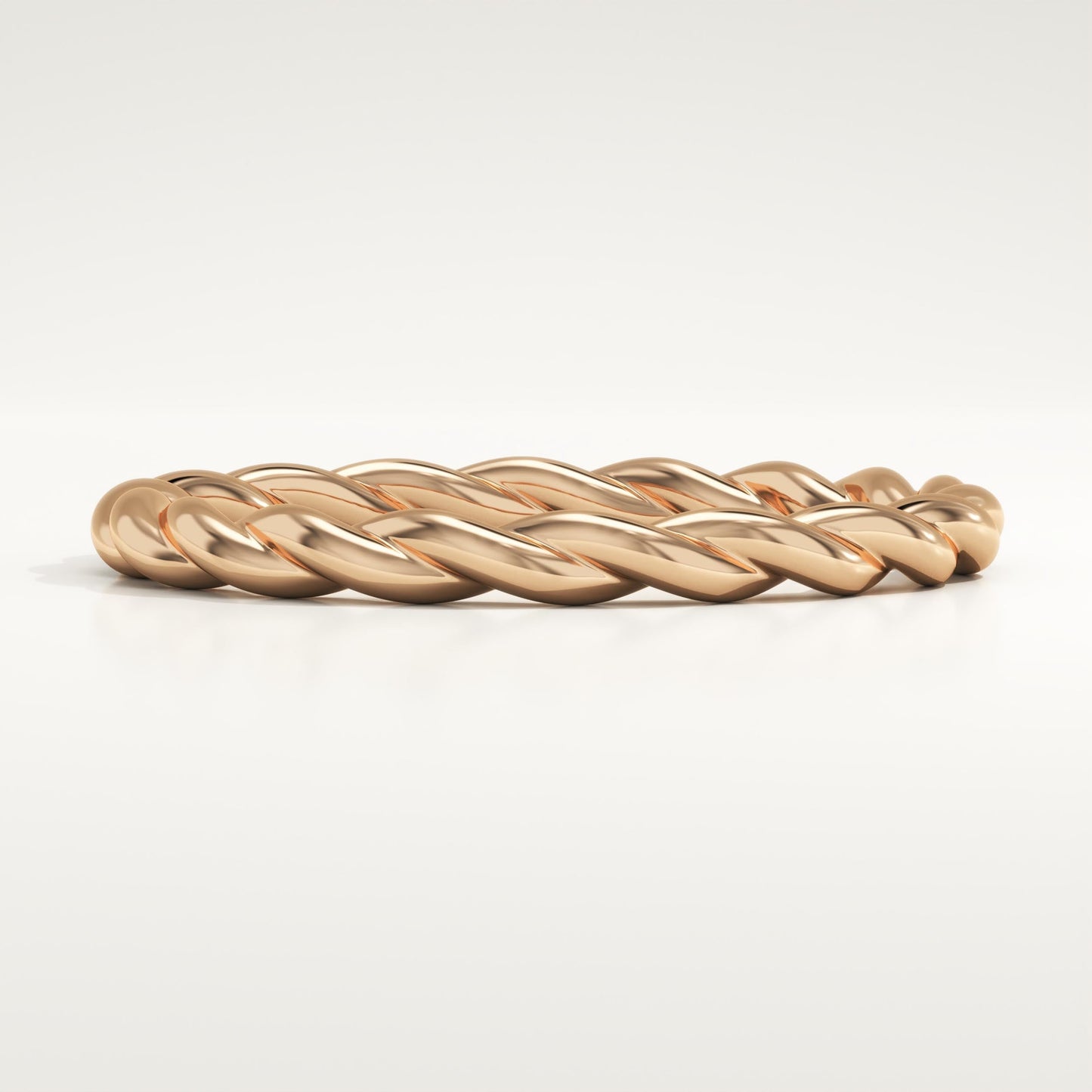 Twisted Shank Wedding Band