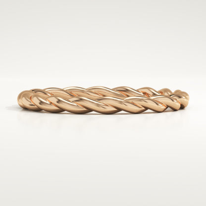 Twisted Shank Wedding Band