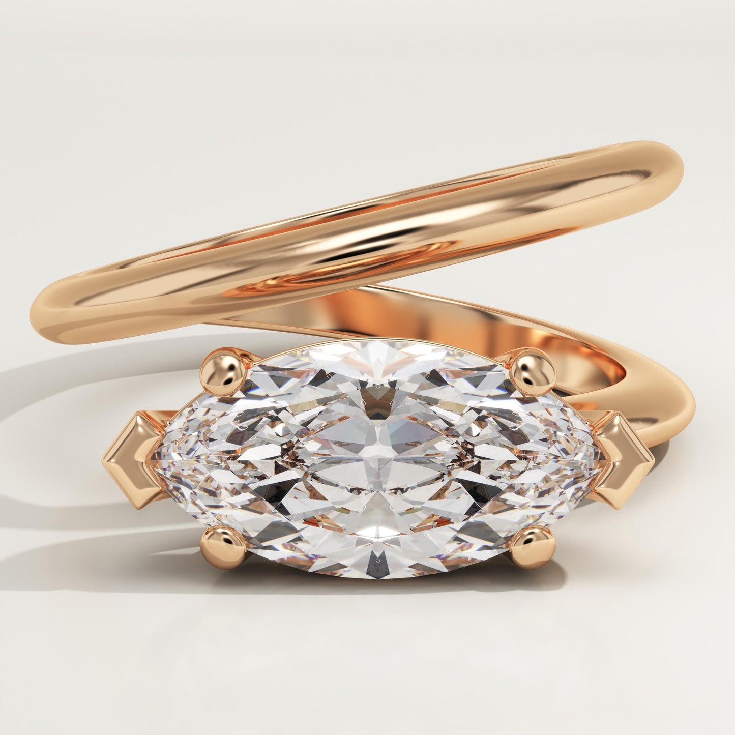 Marquise Cut Solitaire Lab-Grown Diamond Engagement Ring