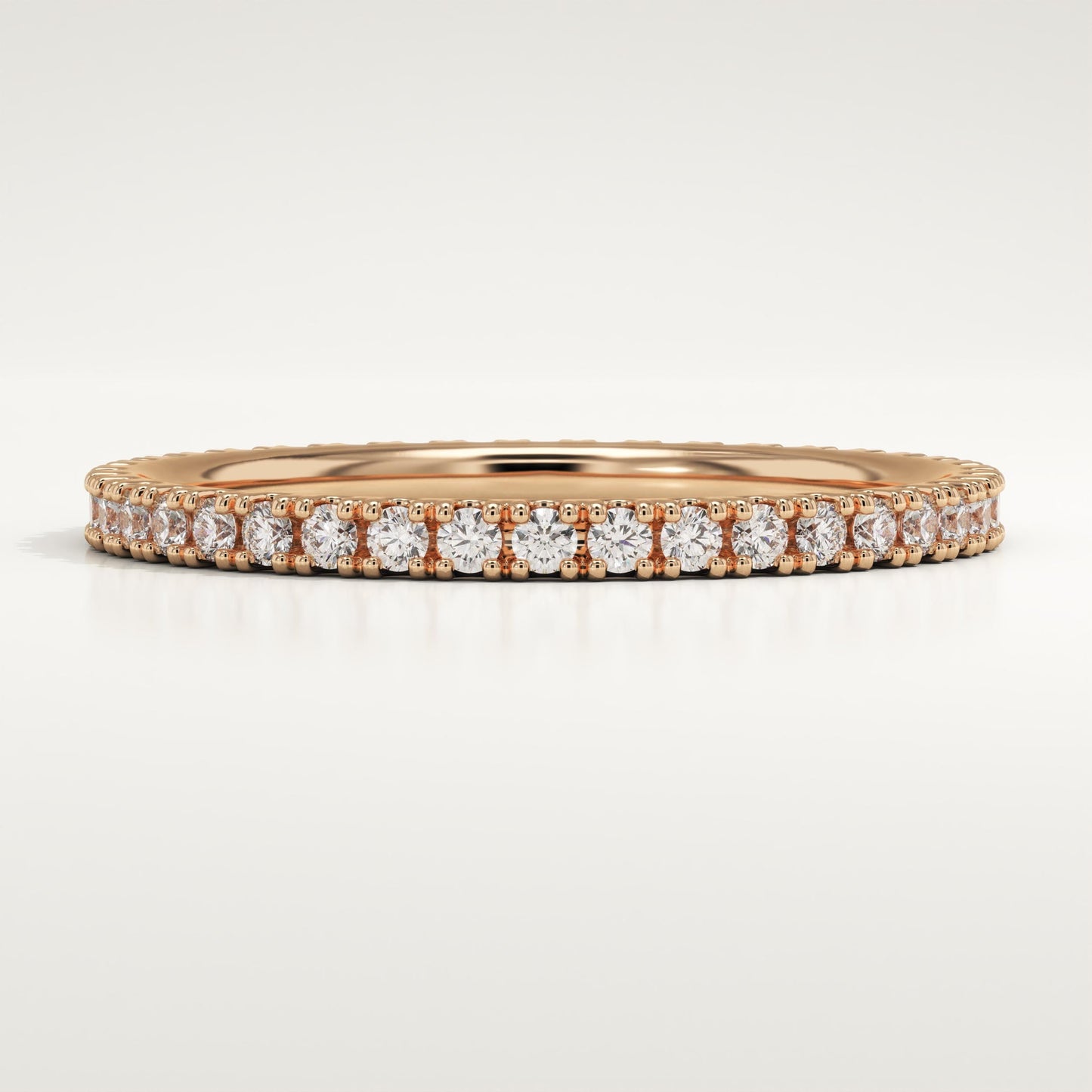 0.33 TCW Round Lab-Grown Diamond Full Eternity Wedding Band