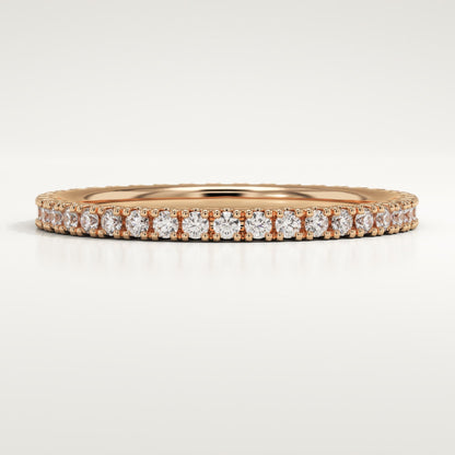 0.33 TCW Round Lab-Grown Diamond Full Eternity Wedding Band