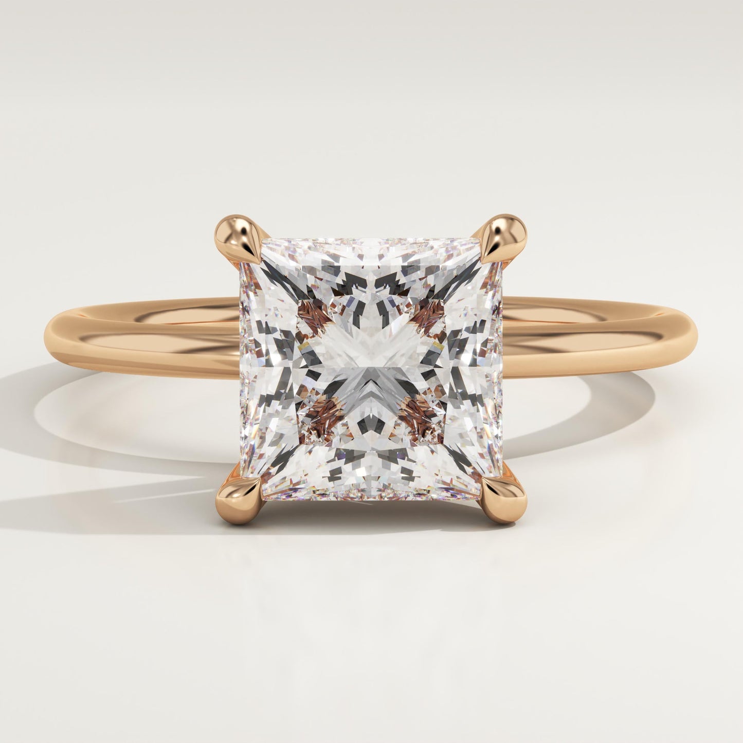 Princess Cut Solitaire Lab-Grown Diamond Engagement Ring