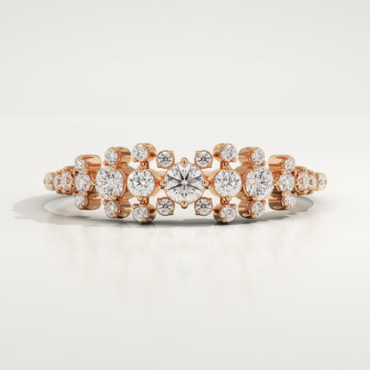 0.278 TCW Round Lab-Grown Diamond Multi Stone Wedding Band