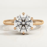 1.5 CT Round Cut Solitaire Lab-Grown Diamond Engagement Ring
