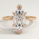 1.5 CT Marquise Cut Solitaire Lab-Grown Diamond Engagement Ring