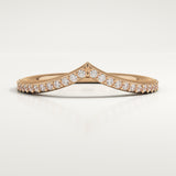 0.74 TCW Round Cut Lab-Grown Diamond Wedding Band