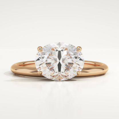 Oval Cut Solitaire Lab-Grown Diamond Engagement Ring