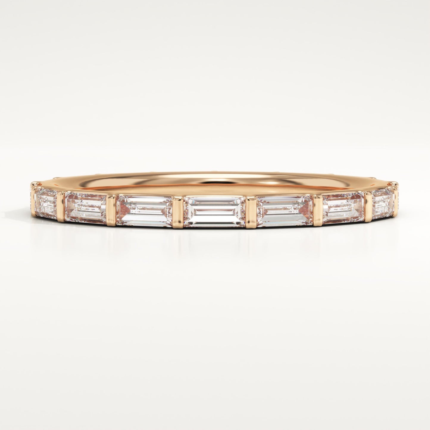 1.61 TCW Baguette Lab-Grown Diamond Full Eternity Wedding Band