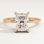 2.0 CT Radiant Cut Solitaire Lab-Grown Diamond Engagement Ring