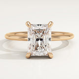 2.0 CT Radiant Cut Solitaire Lab-Grown Diamond Engagement Ring