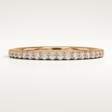 0.5 TCW Round Cut Lab-Grown Diamond Full Eternity Wedding Band