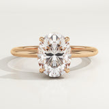 2.0 CT Oval Cut Solitaire Lab-Grown Diamond Engagement Ring