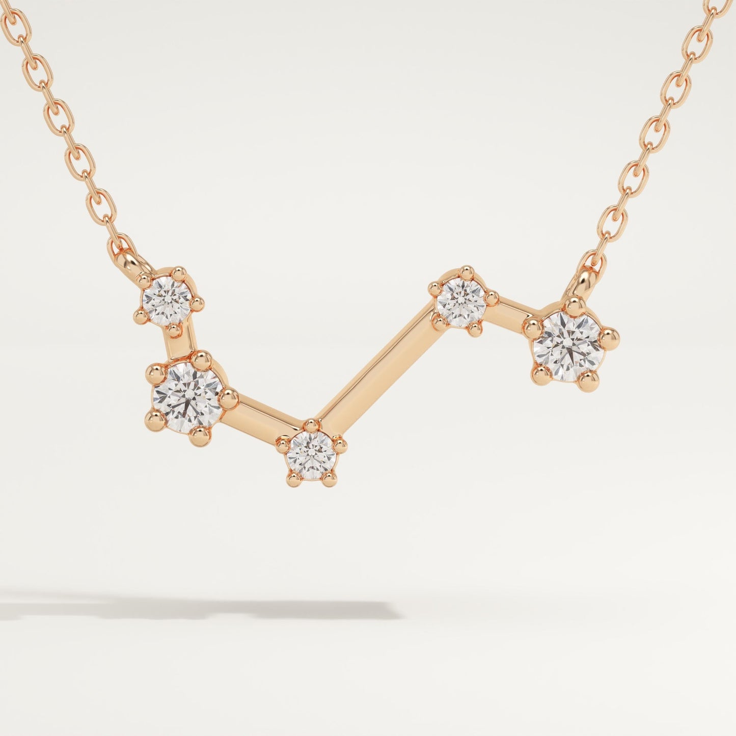 0.16 TCW Round Lab-Grown Diamond Aires Constellation Necklace