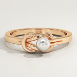 June-Pearl Solitaire Birthstone Engagement Ring