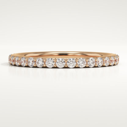 0.74 TCW Round Lab-Grown Diamond Full Eternity Wedding Band