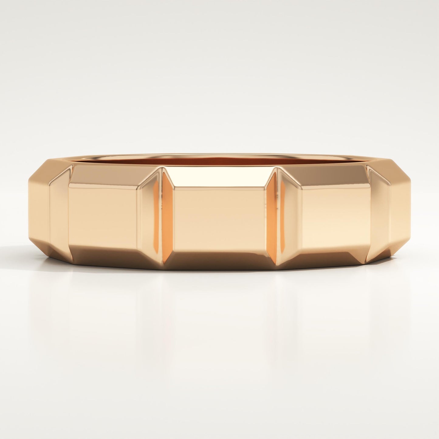 Patterned Wedding Band For Men