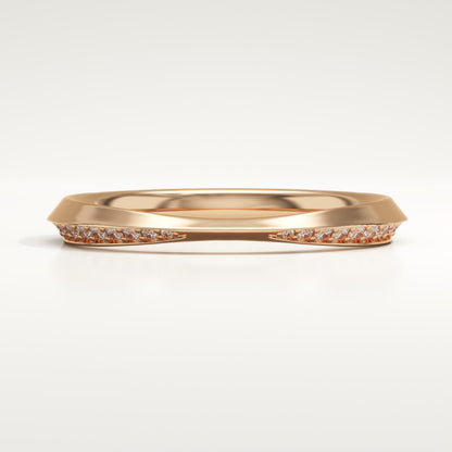 0.16 TCW Round Lab-Grown Diamond Channel Setting Wedding Band