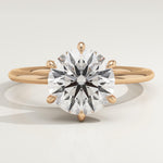 2.0 CT Round Cut Solitaire Lab-Grown Diamond Engagement Ring