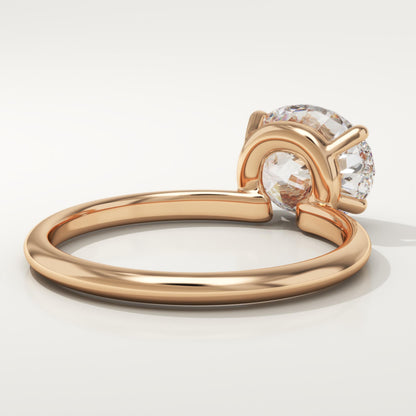 Oval Cut Solitaire Lab-Grown Diamond Engagement Ring