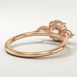 1.5 CT Round Cut Three Stone Lab-Grown Diamond Engagement Ring