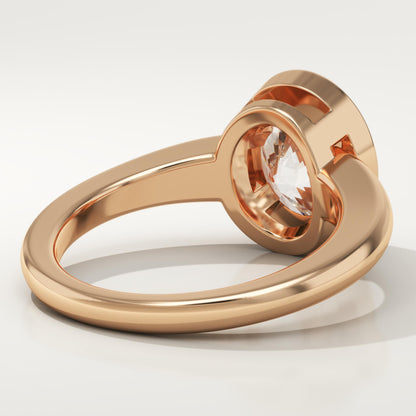 Oval Cut Three Stone Lab-Grown Diamond Engagement Ring