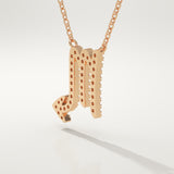 0.093 TCW Round Lab-Grown Diamond Virgo Zodiac Necklace