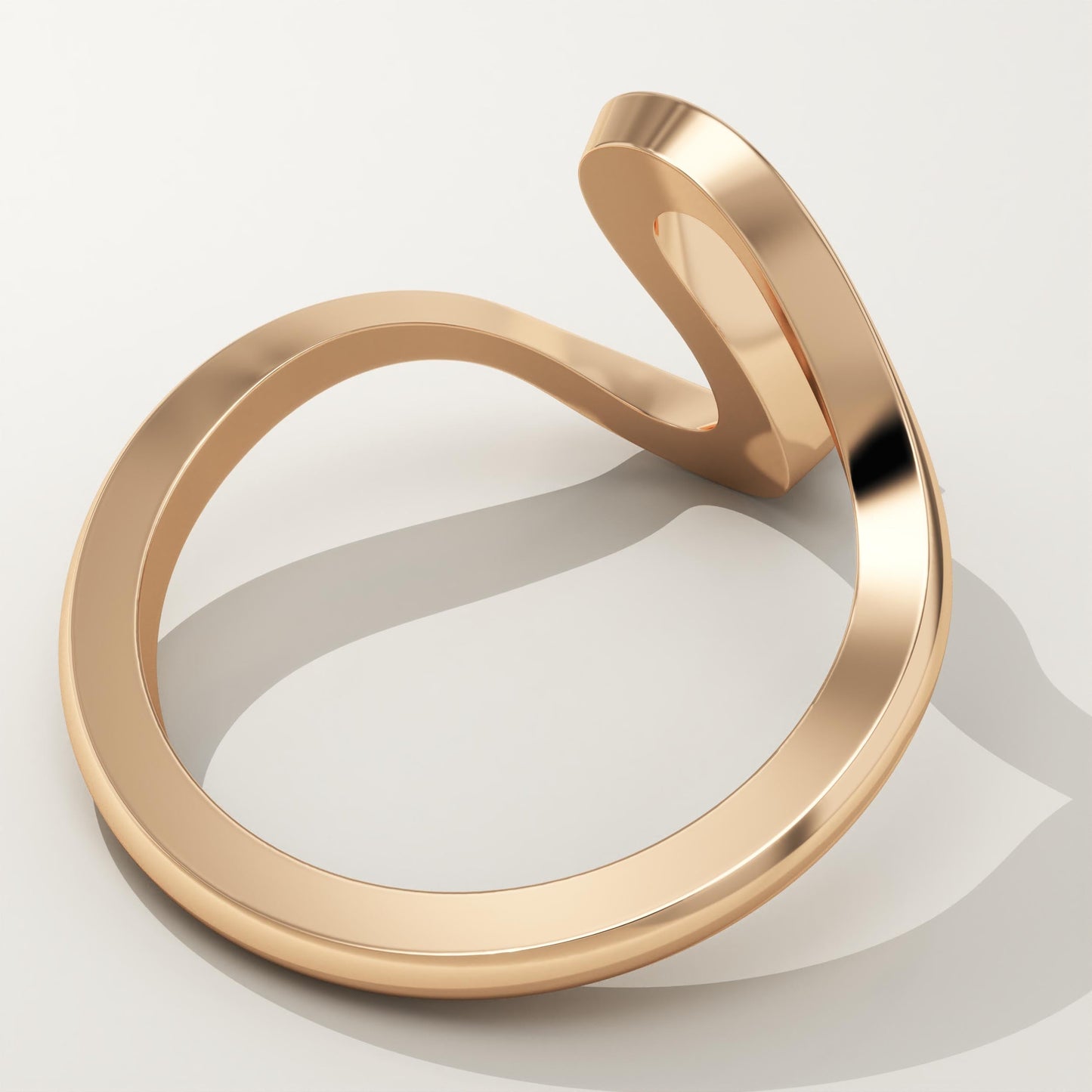 0.07 CT Round Lab-Grown Diamond Curved Wedding Band