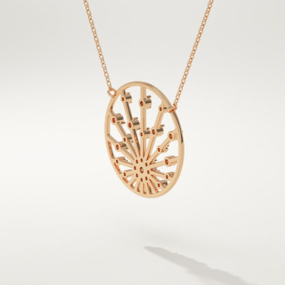 0.28 TCW Round Lab-Grown Diamond Charm Necklace