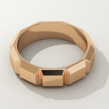 Patterned Wedding Band For Men