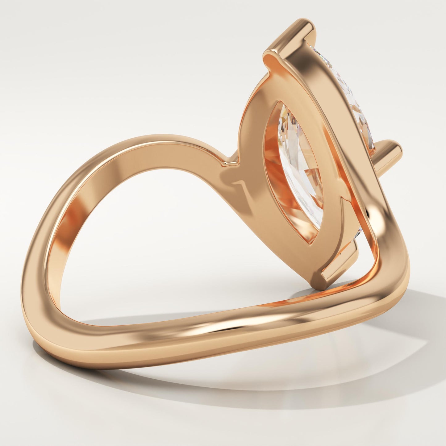 Marquise Cut Solitaire Lab-Grown Diamond Engagement Ring