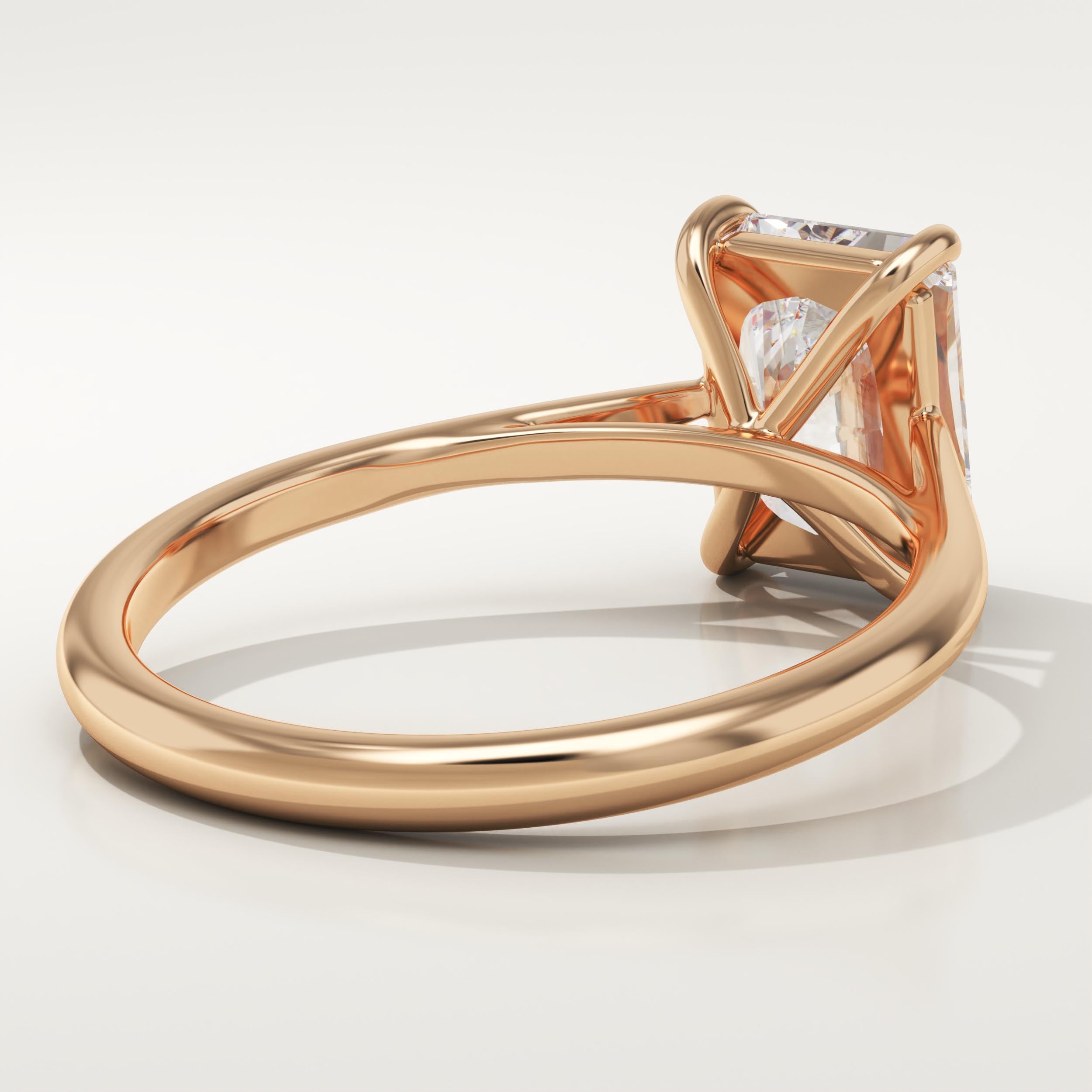 2.0 CT Radiant Cut Solitaire Lab-Grown Diamond Engagement Ring