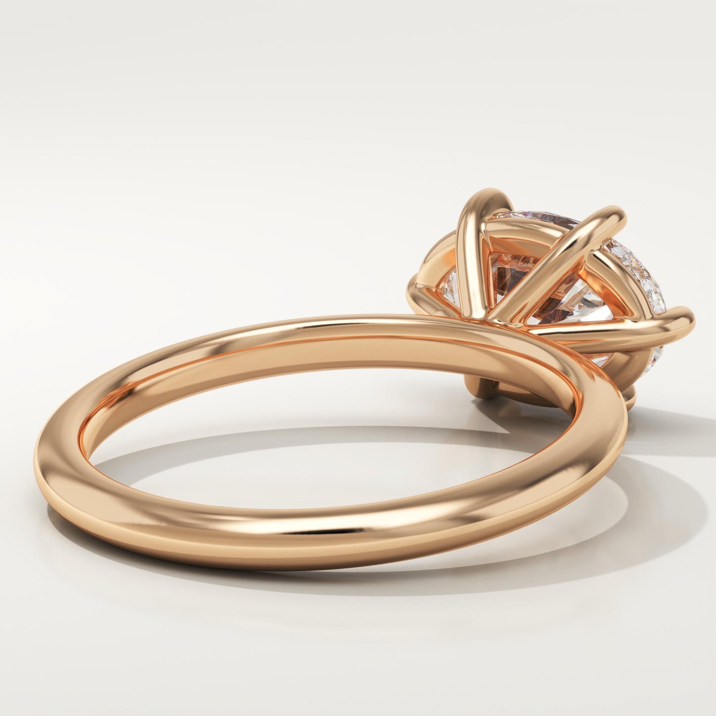 East West Oval Cut Solitaire Lab-Grown Diamond Engagement Ring