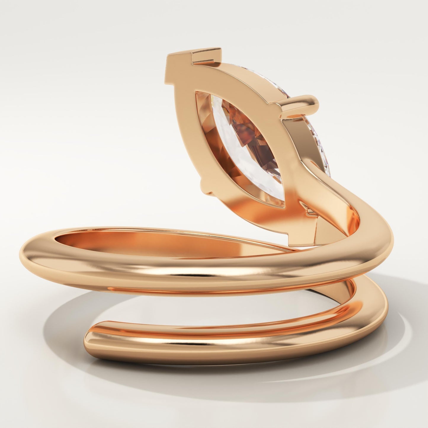 Marquise Cut Solitaire Lab-Grown Diamond Engagement Ring