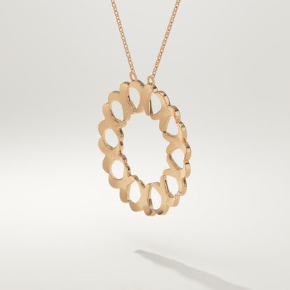 0.302 TCW Round Lab-Grown Diamond Charm Necklace