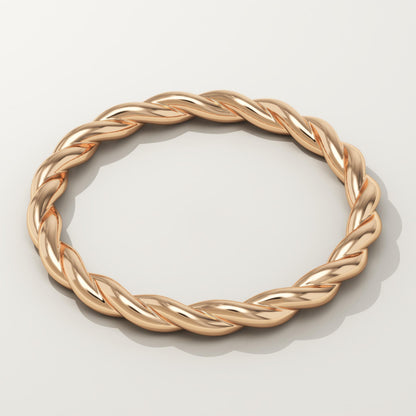 Twisted Shank Wedding Band